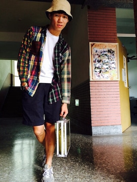 「NO NAME（ノーネーム）のアイテム（バッグ）」を使った、Bruno さん（メンズ・171cm）の秋コーディネート