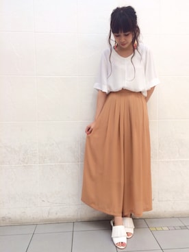 「スカーチョ」｜UNRELISH　HEP FIVE店 STAFFさん（レディース・160cm）の春コーディネート