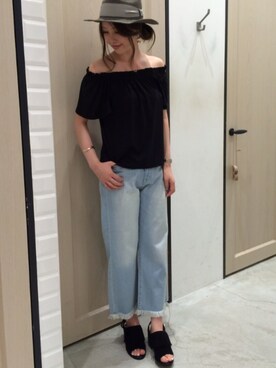 UNRELISH　HEP FIVE店 STAFFさん（レディース・160cm）の夏コーディネート