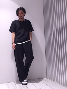 三崎 裕也さんの「【NUMBER (N)INE DENIM】≪STUDIOUS限定≫バングル」を使ったコーディネート