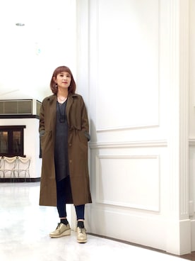 「OSMOSIS（オズモーシス）のアイテム（シューズ）」を使った、OSMOSIS大分 ORIEさん（レディース・169cm）の秋コーディネート