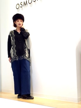 「OSMOSIS（オズモーシス）のアイテム」を使った、OSMOSIS大分 ORIEさん（レディース・169cm）の秋コーディネート