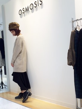 「OSMOSIS（オズモーシス）のアイテム」を使った、OSMOSIS大分 ORIEさん（レディース・169cm）の秋コーディネート