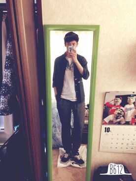 さみぃさん(メンズ・173cm)の春コーディネート