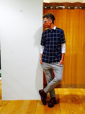 「ボウタイ」｜KUMAGAIさん（メンズ・178cm）の夏コーディネート