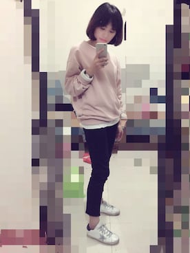 「ZARA（ザラ）のアイテム（その他パンツ、ブラック系）」を使った、叶芸芸芸さん（レディース）の秋コーディネート