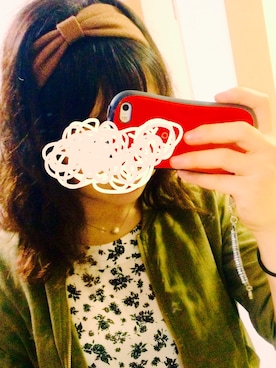 「Every very nice claup（エブリィベリーナイスクラップ）のアイテム（ワンピース、ホワイト系）」を使った、R i n a さん（レディース・160cm）の秋コーディネート