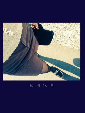 「わすれたのアイテム（スカート、グレー系）」を使った、R i n a さん（レディース・160cm）の秋コーディネート