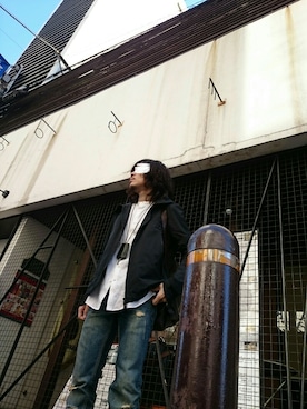 「ESTPENDA レザー」｜shin .さん（メンズ・165cm）の秋コーディネート
