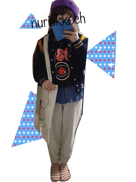 「REMAKE ITEMのアイテム（バッグ）」を使った、ぬりえこちゃんさん（レディース・153cm）の冬コーディネート