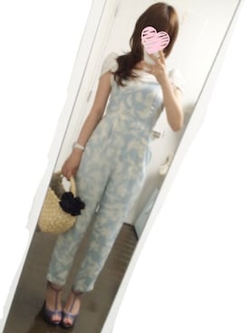 「dazzlin（ダズリン）のアイテム（つなぎ/オールインワン）」を使った、hachiさん（レディース・160cm）の春コーディネート