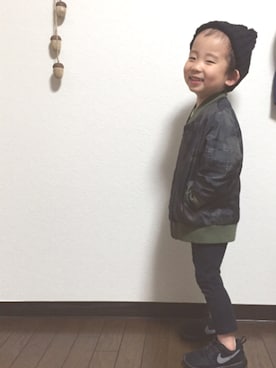 「キッズレギンス部」｜so__naさん（キッズ・90cm）の冬コーディネート