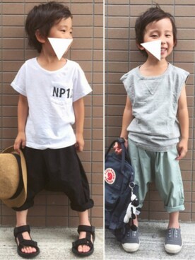 so__naさん（キッズ・100cm）の夏コーディネート