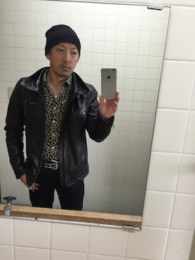 「MANGO（マンゴ）のアイテム（トップス）」を使った、DJ KOKI ABE さん（メンズ・171cm）の秋コーディネート
