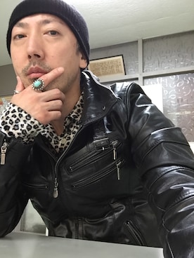 「MANGO（マンゴ）のアイテム（トップス）」を使った、DJ KOKI ABE さん（メンズ・171cm）の秋コーディネート