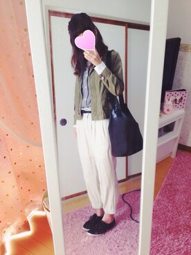 「着やせコーデ」｜「アイテム（その他）」を使った、aki*さん（レディース・161cm）の春コーディネート