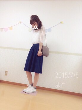 「ビュレ」｜aki*さん（レディース・161cm）の夏コーディネート