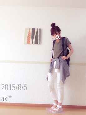aki*さん(レディース・161cm)の夏コーディネート