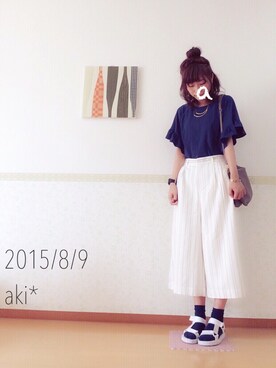 aki*さん（レディース・161cm）の夏コーディネート