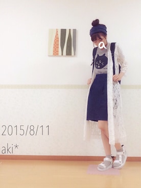 aki*さん(レディース・161cm)の夏コーディネート