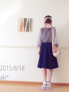 aki*さん(レディース・161cm)の夏コーディネート