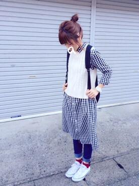 aki*さん（レディース・161cm）の冬コーディネート