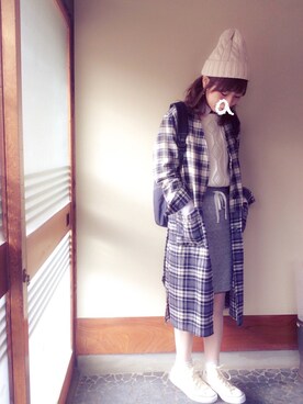 aki*さん（レディース・161cm）の冬コーディネート