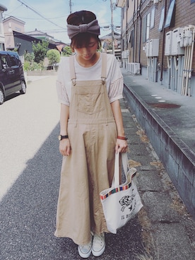 「アイテム（バングル/リストバンド）」を使った、aki*さん（レディース・161cm・20代）の夏コーディネート