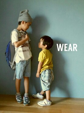 「Bellerose（ベルローズ）のアイテム」を使った、rainbow kidsさん（キッズ・90cm）の秋コーディネート