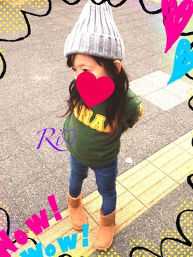 「アイテム（ブーツ）」を使った、Ri♡さん（キッズ・110cm）の冬コーディネート