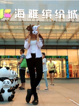 「アイテム（タンクトップ）」を使った、smlie_ooさん（レディース・165cm）の春コーディネート