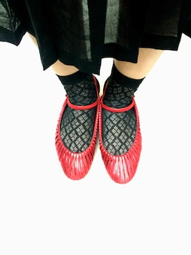 「tsumori chisato WALK（ツモリチサトウォーク）のアイテム（パンプス）」を使った、アオさん（レディース・158cm）の夏コーディネート