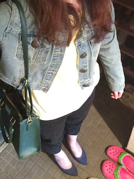 「present（プレゼント）のアイテム（パンツ）」を使った、ERIKAさん（レディース・160cm）の春コーディネート