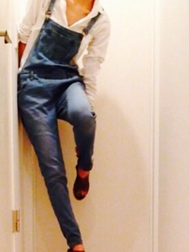 「#サロペット」｜明日実asumiさん（レディース・175cm）の夏コーディネート