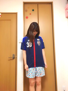 サッカー日本代表ユニフォーム のレディース人気ファッションコーディネート Wear