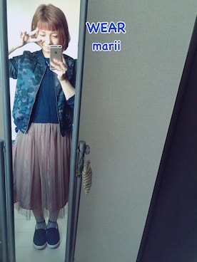 「妄想コーデ」｜「アイテム（ブルゾン）」を使った、mariiiさん（レディース・155cm）の秋コーディネート