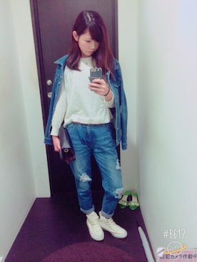 「chico_（チコ）のアイテム（パンツ）」を使った、naaatsuさん（レディース・158cm）の秋コーディネート