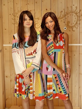 「Desigual（デシグアル）のアイテム（スカート）」を使った、Kikuchi Kattyさん（レディース・160cm）の夏コーディネート