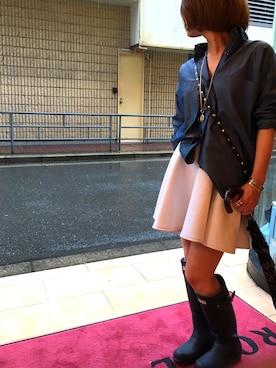 「雨」｜「アイテム（PC・スマホグッズ/家電）」を使った、tomoyokagataさん（レディース・153cm）の夏コーディネート