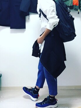 「H&M（エイチ・アンド・エム）のアイテム（スタジャン）」を使った、英二さん（メンズ・174cm）の秋コーディネート