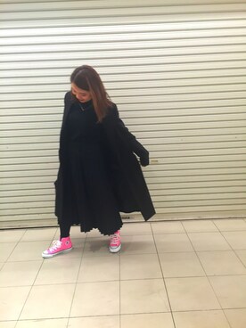 「allstar」｜「アイテム（スカート）」を使った、おはぎ❇︎さんさん（レディース・154cm）の冬コーディネート