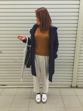 「w closet」｜「アイテム（その他シューズ）」を使った、おはぎ❇︎さんさん（レディース・154cm）の冬コーディネート