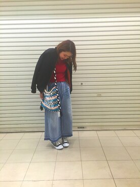 「Jeffrey Campbell（ジェフリーキャンベル）のアイテム（バッグ）」を使った、おはぎ❇︎さんさん（レディース・154cm）の冬コーディネート