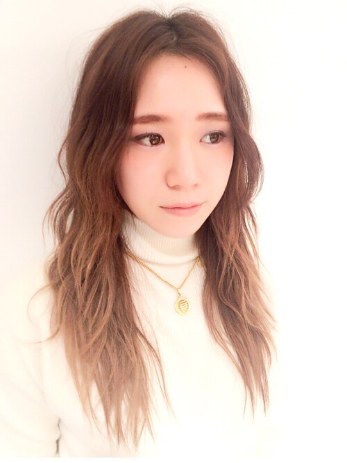 1.まずはセンター分けにして