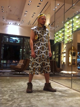 「Roger Vivier（ロジェヴィヴィエ）のアイテム（アクセサリー）」を使った、somerare さん（メンズ・171cm）の冬コーディネート