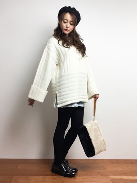 三上玲奈さん（レディース・165cm）の秋コーディネート