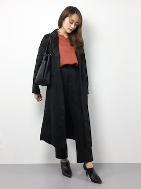 三上玲奈さん（レディース・165cm）の秋コーディネート