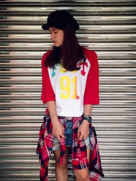 「BRIXTON（ブリクストン）のアイテム」を使った、heeheeさん（レディース・160cm）の秋コーディネート
