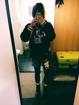 「Switch（スウィッチ）のアイテム」を使った、くろさキさん（レディース・171cm）の秋コーディネート