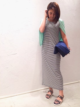 「actuel（アクチュエル）のアイテム」を使った、▲Yuuri.s▼さん（レディース・165cm）の夏コーディネート